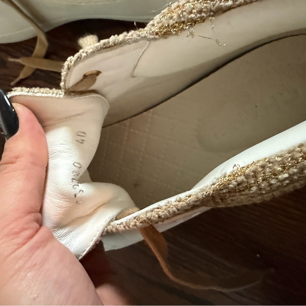 CHANEL Tan and White Athletic Shoes - Picture 3 of 7